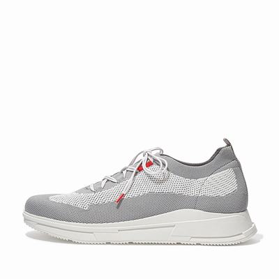 Fitflop Frey Knit - Sneaker Herren - Weiß (HAX784506)